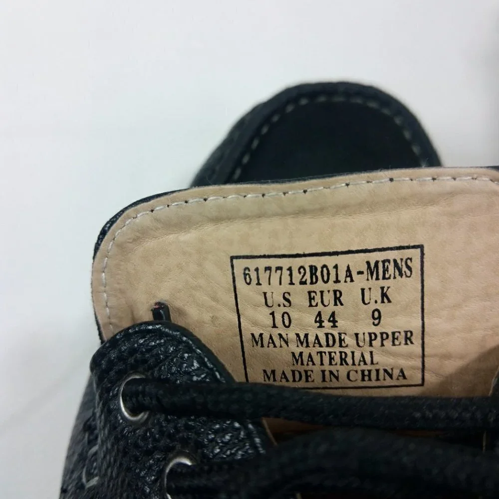 Phat Farm Classic Black Lace Up Casual Shoes 10